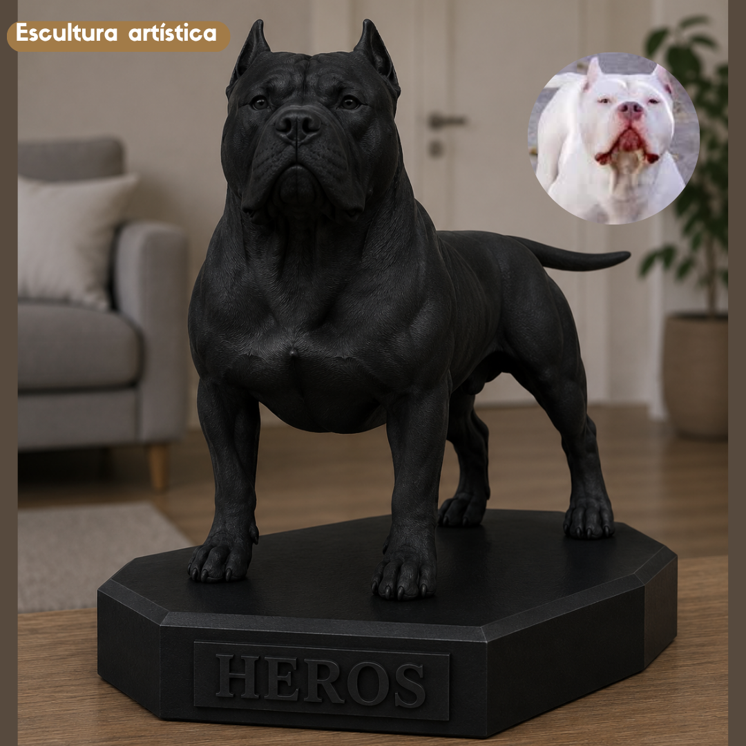 Heros — escultura LumoraPet preto